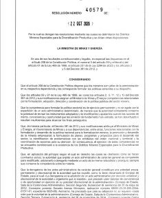 ¡Sin Distritos Mineros, la transición justa queda en riesgo!